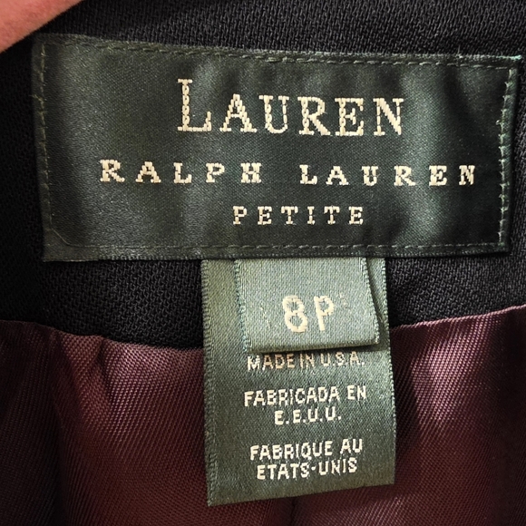 Ralph Lauren Women's Navy and Gold Stately Luxe Blazer ~ Size 8 Petite - Picture 3 of 16